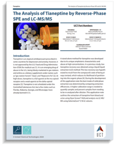 Analysis of Tianeptine